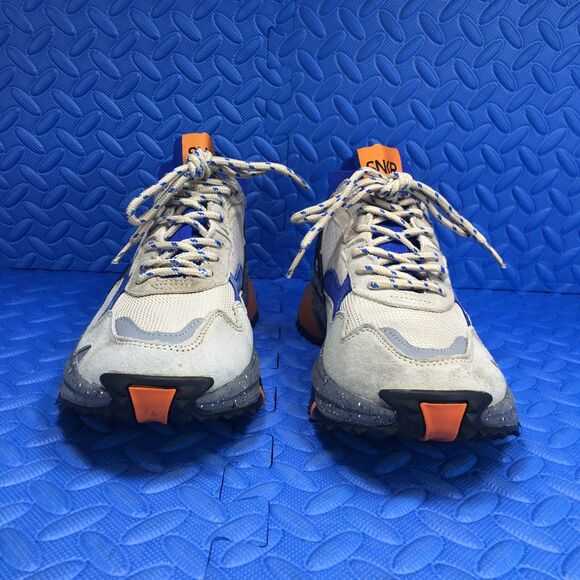 SNKR Project Mens Shoes Size 8.5 Sand Blue Suede Mid Top Casual Sneakers - Picture 5 of 11